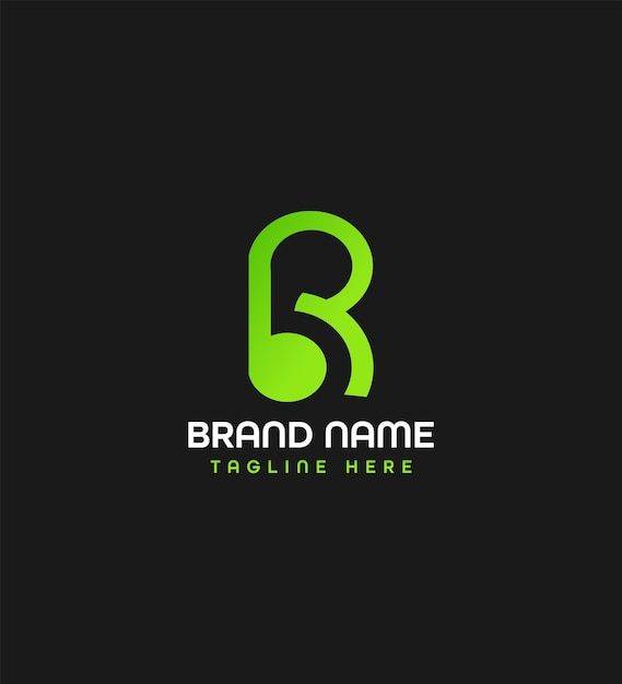 b modern letter logo design concept