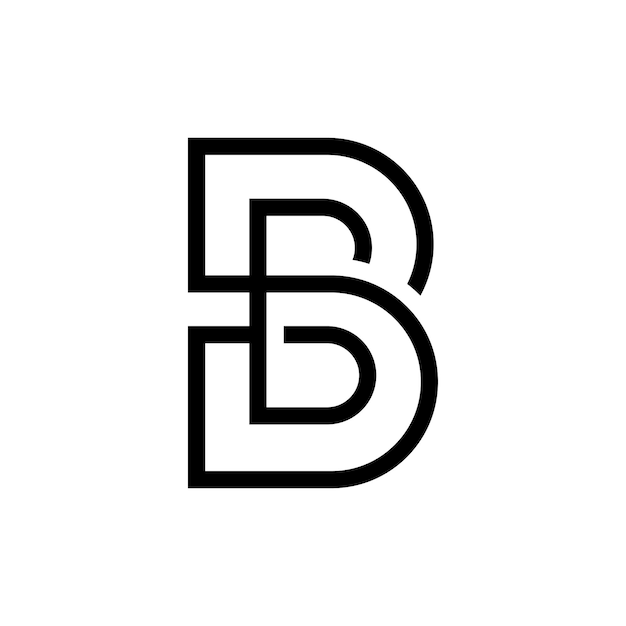 B modern lettering logo design