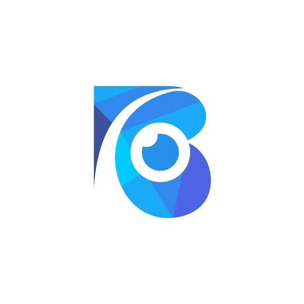 B-oog logo-ontwerp