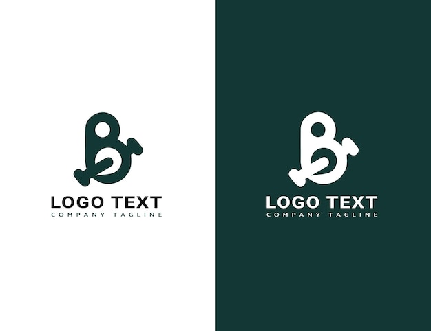 B typography logo