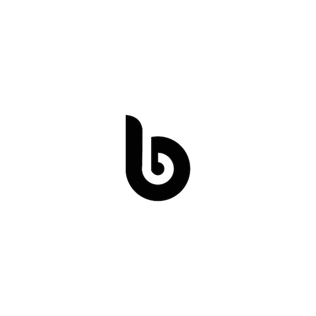 B vector logo simple letter template