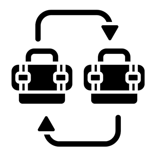 B2B Glyph effen zwarte afbeelding