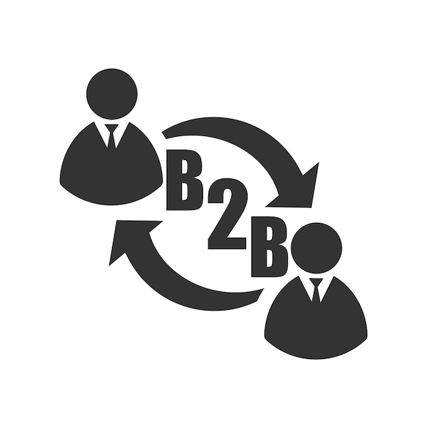 B2b 아이콘 벡터 일러스트 레이 션