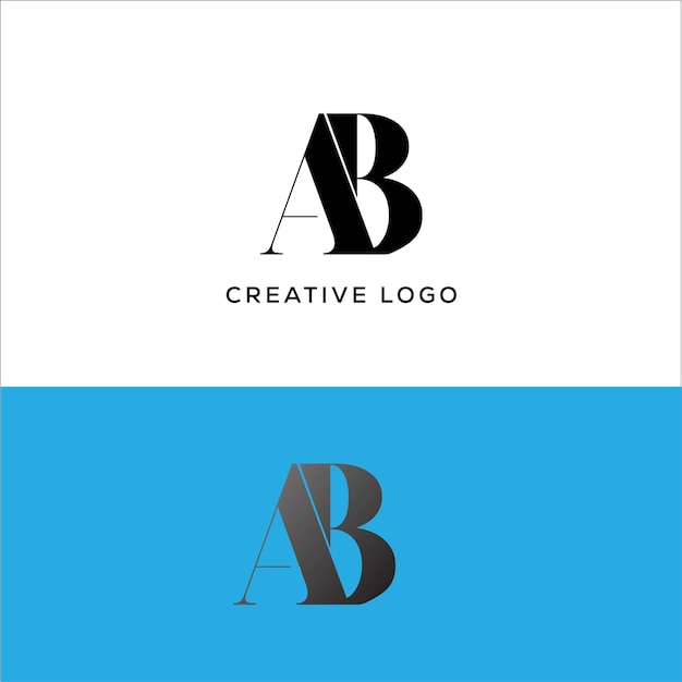 BA initial letter logo design