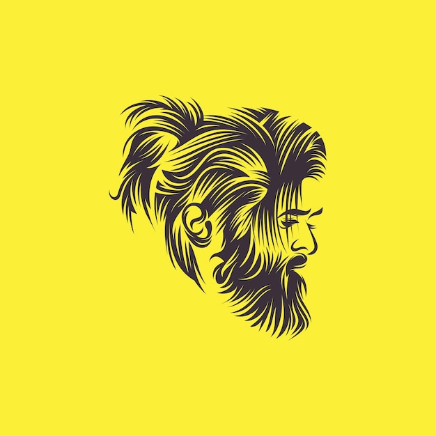 baard kapper logo vector