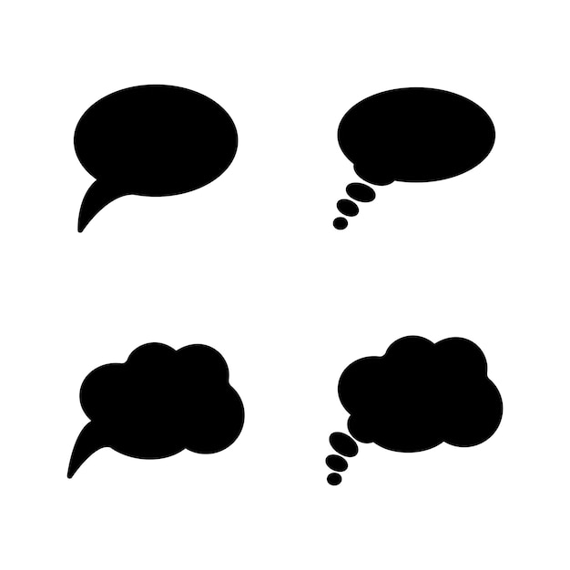 babble chat icon vector template logo trendy collection flat design