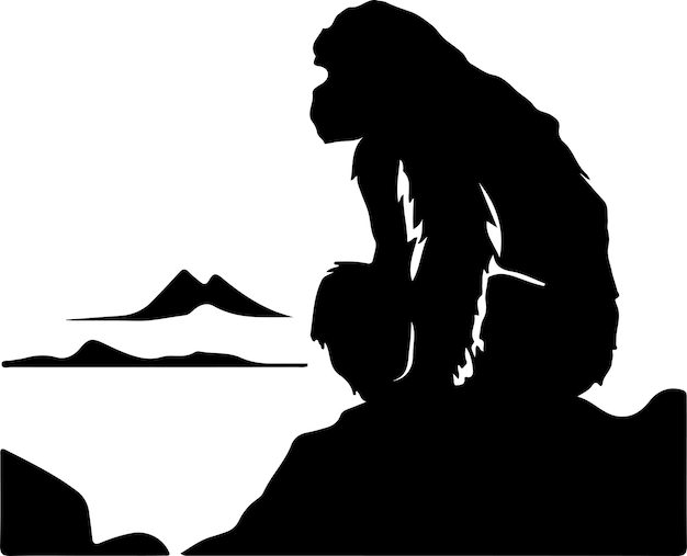 baboon silhouette