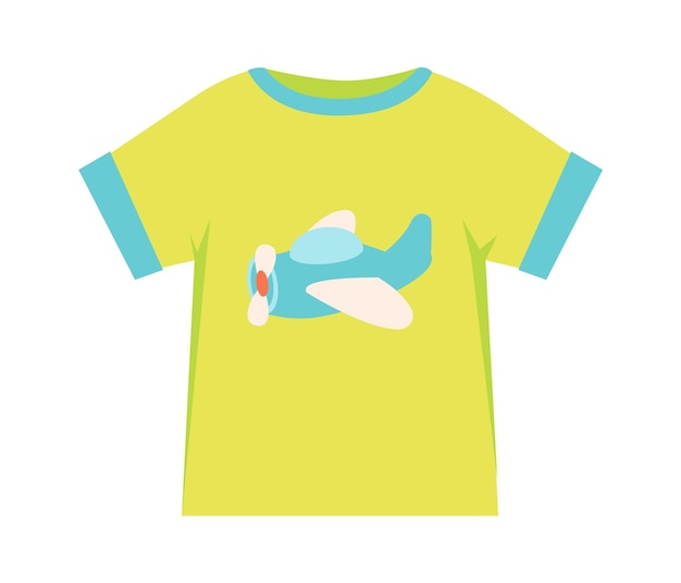 Baby airplane tshirt Vector illustration