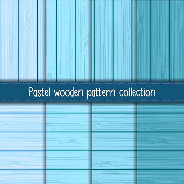 Vector baby blue gradient of shabby chic wooden seamless patterns