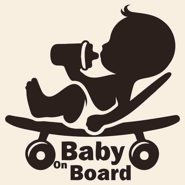 Vector baby on board_g