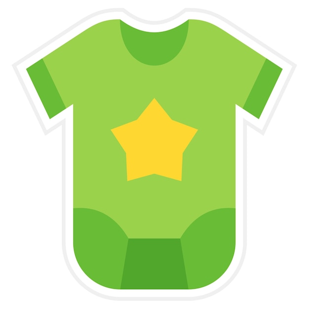 Vector baby body icon