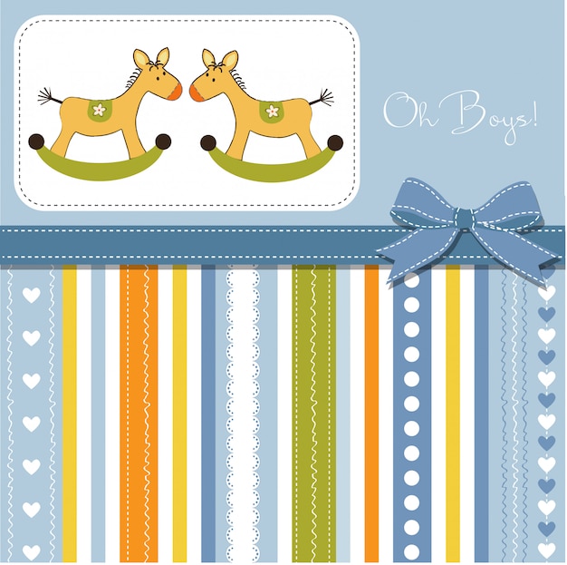 Baby boy shower card