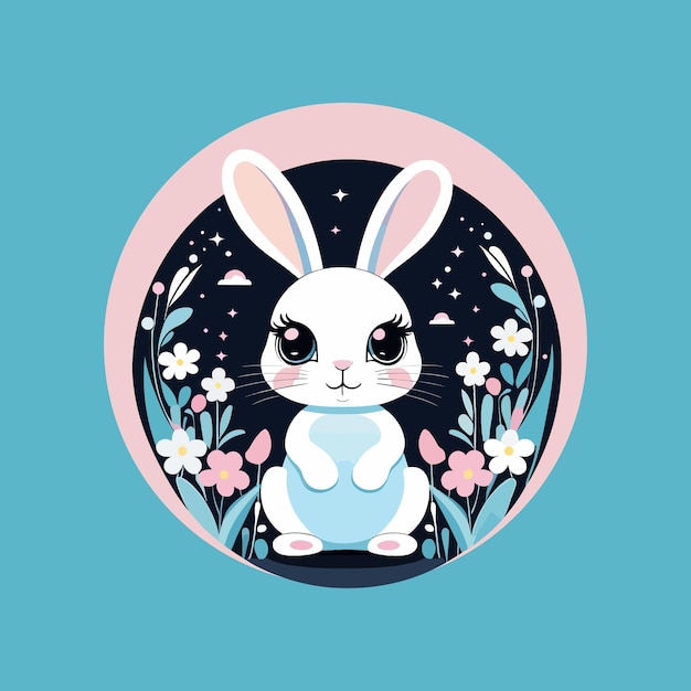 Baby Bunny ステッカー アンプ T シャツ デザイン