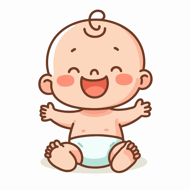 baby cartoon vector