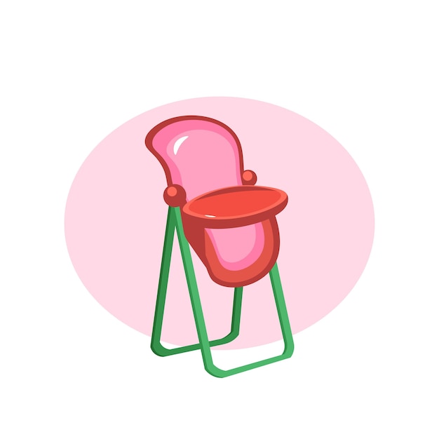 Baby Chair design element for illustration flat icon