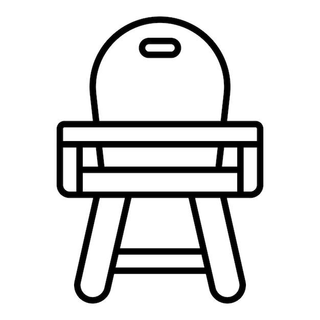 Baby Chair Icon Style