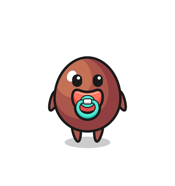 Персонаж мультфильма "Шоколадное яйцо" с соской