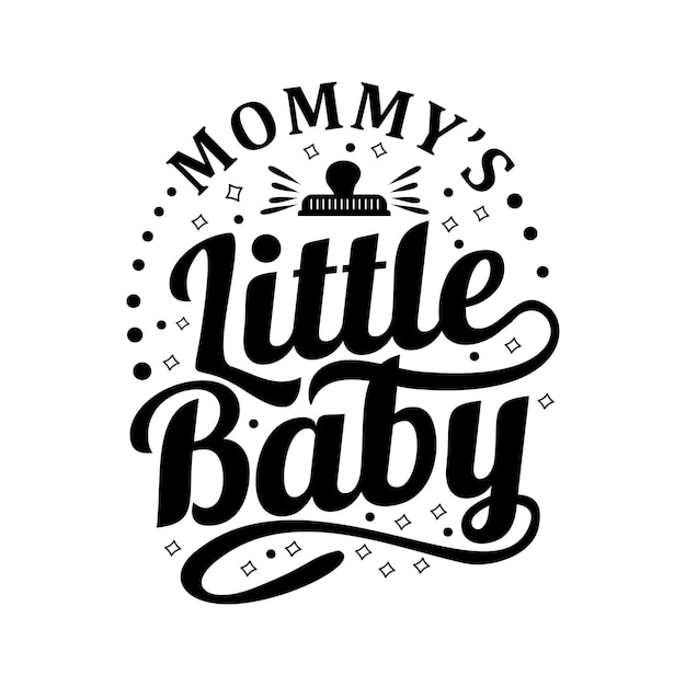 Vector baby citaten ontwerp belettering vector