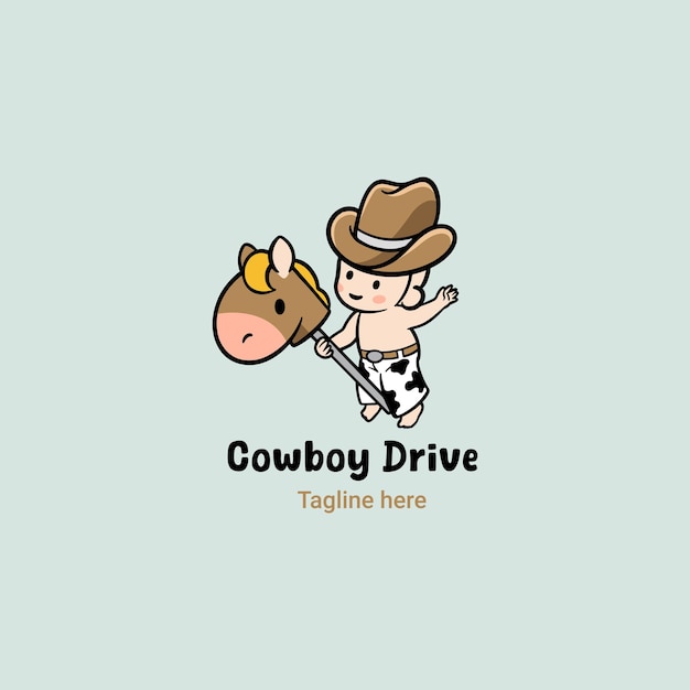 Vector baby cowboy-logo babywinkel-logo