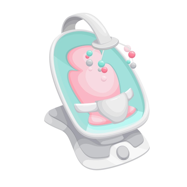 Vector baby crib