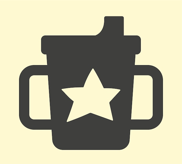 Baby cup icon