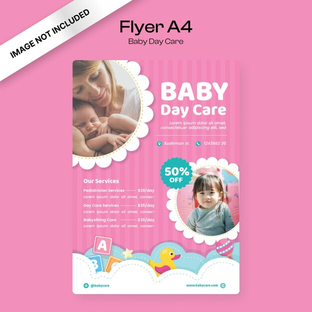 Baby Day Care Flyer Template