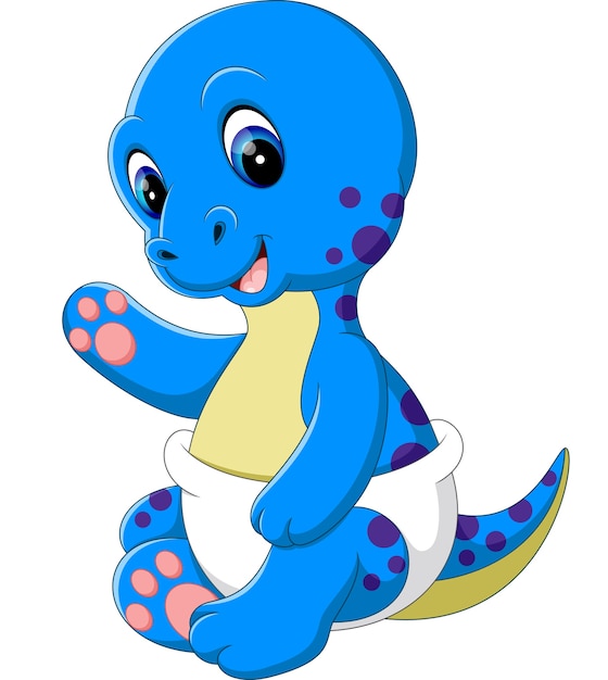 Premium Vector  Cute baby dino cartoon