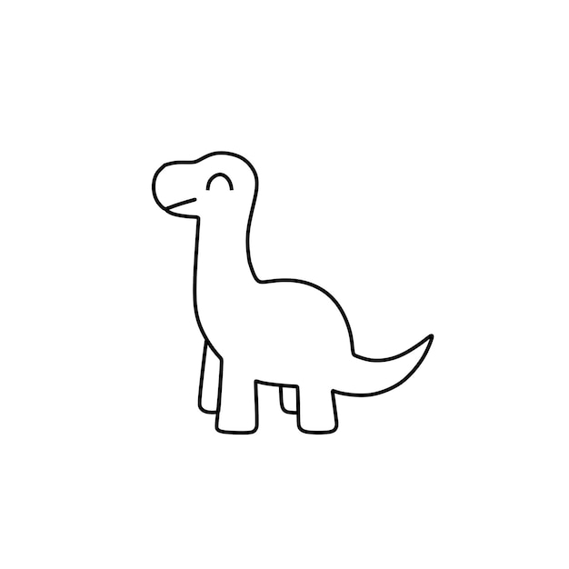 Vector baby dinosaur