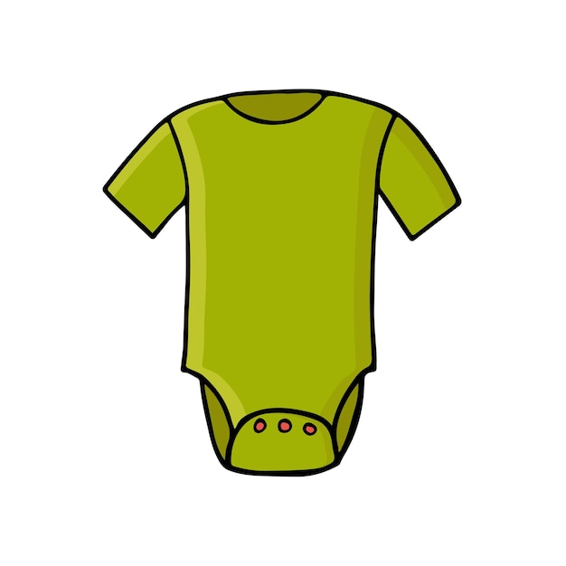 Baby doek kleurrijke doodle illustratie in vector