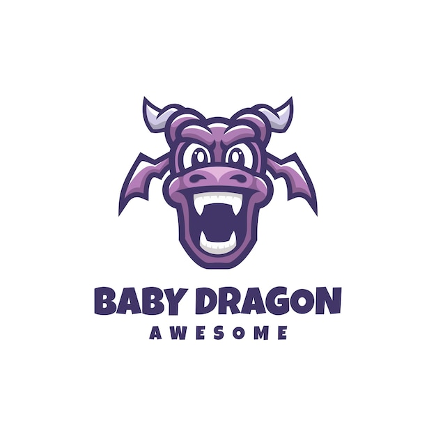 Baby dragon logo