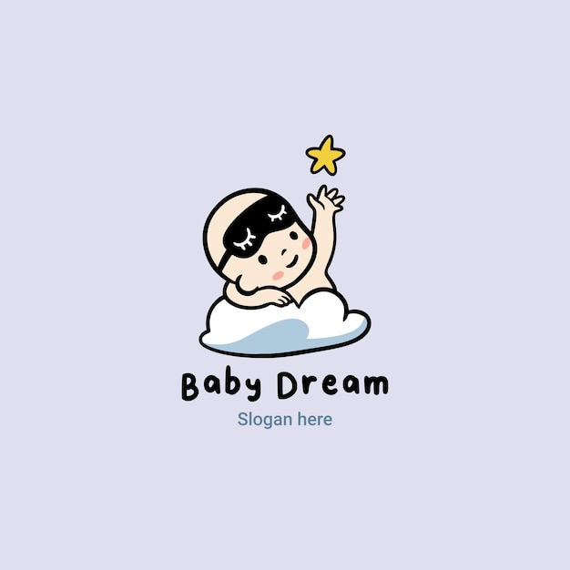 Vector baby dream logo baby shop logo