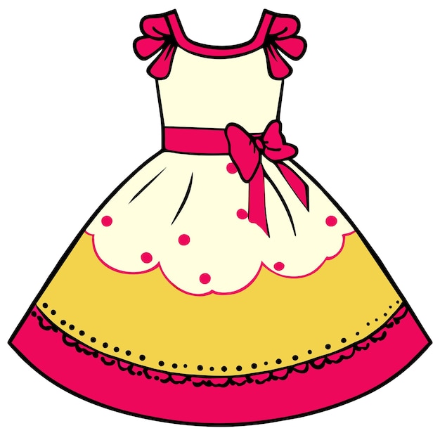 Premium Vector | Baby dress vector illustration