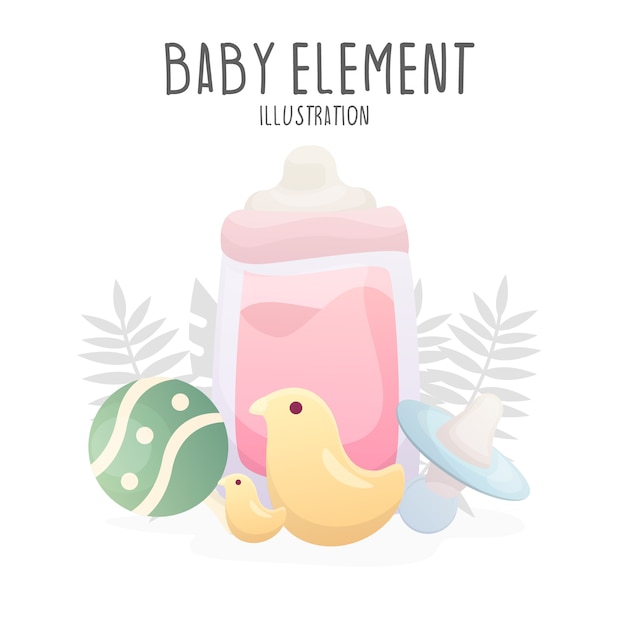Baby element illustration