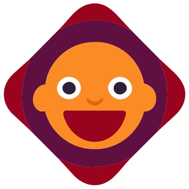 baby emoji pack icon colored shapes