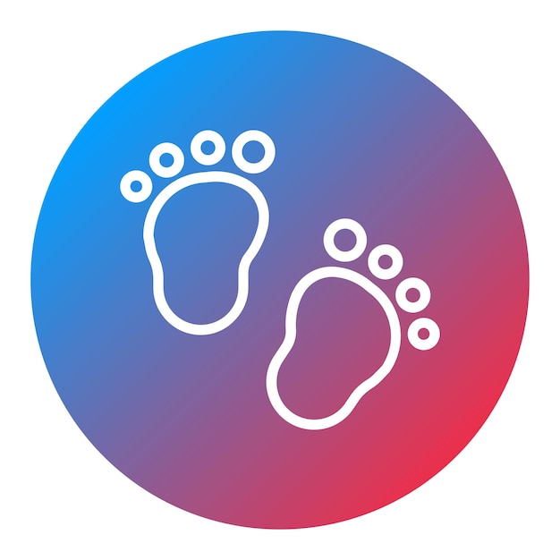 Vector baby feet icon vector afbeelding kan worden gebruikt voor baby shower