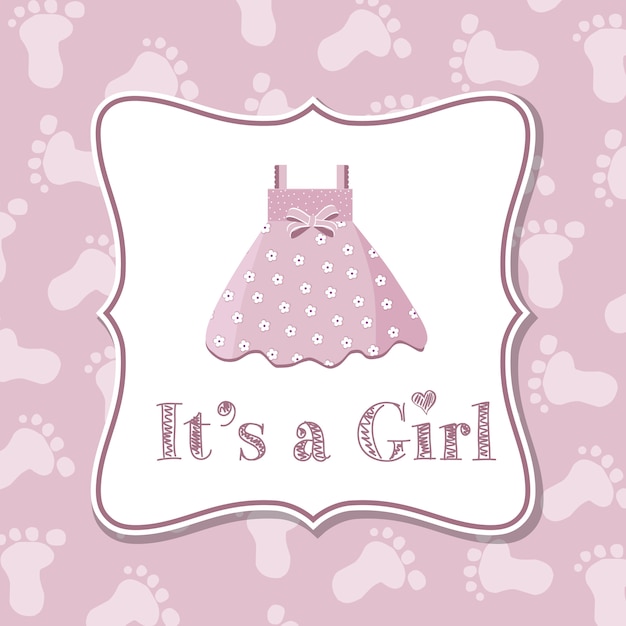 Baby girl  invitation for baby shower