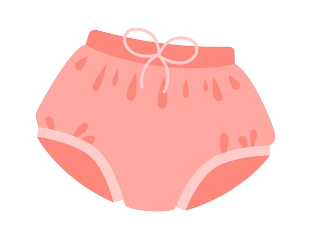 baby girl shorts vector illustration