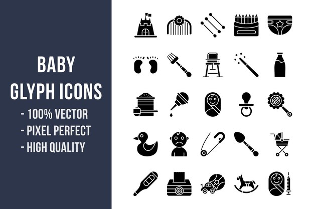 Baby Glyph Icons