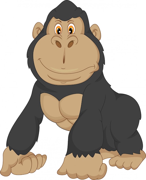 baby gorilla cartoon