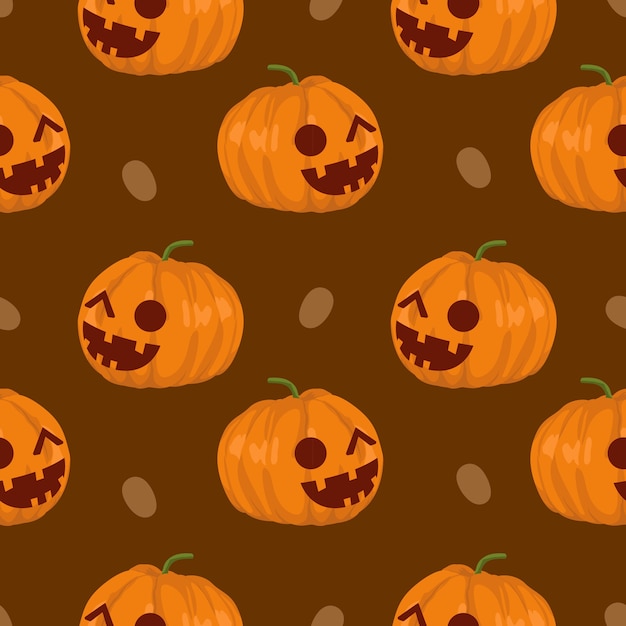 Baby Halloween frankenstein and tomb seamless pattern