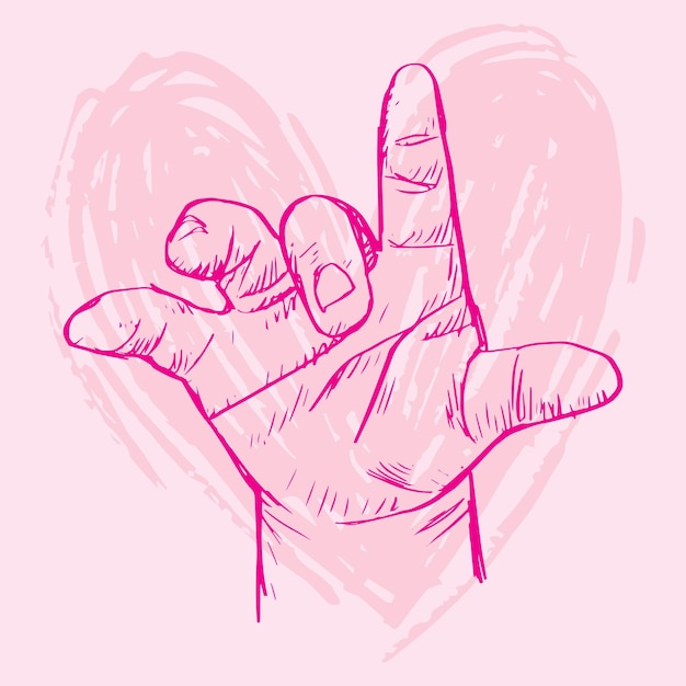 Vector baby hand. human hands sketch drawing illustration.