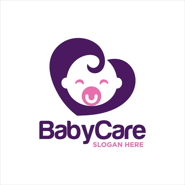 Baby Happy Logo Vector Template