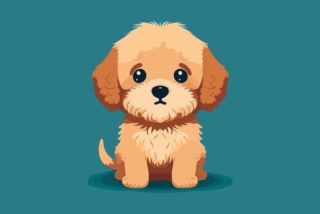 Baby hond karakter vectorillustratie