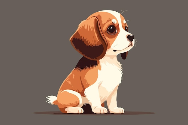 Baby hond karakter vectorillustratie