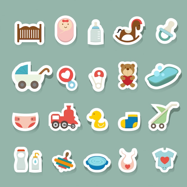 Baby icons set