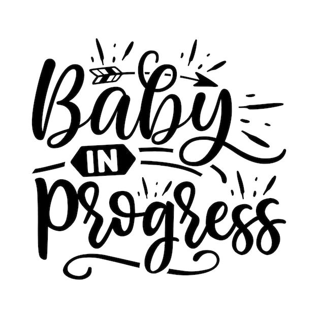 Baby in Progress svg Zwangerschap svg ontwerp Zwangerschap ontwerp Zwangerschap Quotes ontwerp