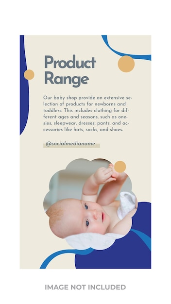Baby Instagram Story voor één verkoopdoeken