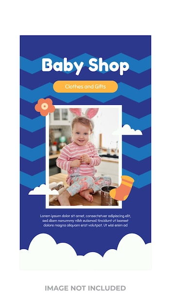 Baby Instagram Story voor één verkoopdoeken