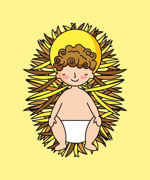 Baby jesus in manger