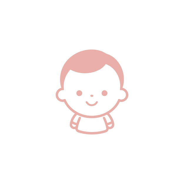 Векторный шаблон дизайна логотипа ребенка